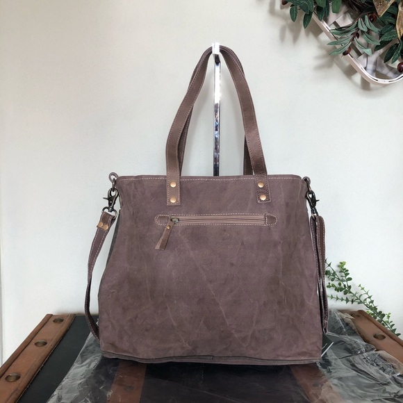 Myts Life Always upcycled Canvas purse NWT - Picture 7 of 7